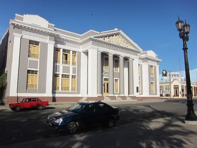 A school also fronts the Plaza.  We met a man who taught...